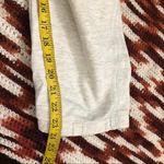 Y2K 2000s Aeropostale Capri Cropped Grey Sweatpants Spell out Logo Low Rise Drawstring Cuffed Sz M Gray Size M Photo 5