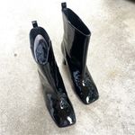 Good American NEW  Black Patent Leather Heeled Bootie Heel Size 11 Photo 10
