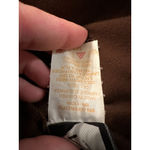 Iz Byer Vintage Brown Zip Up Crop Collared Shirt Sz XS Photo 4