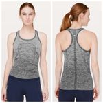 Lululemon  Athletica Swiftly Tech Racerback Tank, White / Dark Cast (Ombre) sz. 6 Photo 13