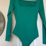 Live in the Moment Green Long Sleeve Body Suit Photo 0