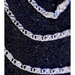 Boutique Flat Mariner Chain Necklace | White Gold Plated Silver Photo 5