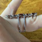 Natural Vermelho Red Garnet Sterling Silver Cocktail Ring Size 5.75 Photo 2