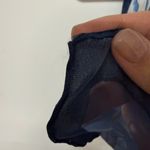 Vintage Floral Sheer Scarf in Blue and White Photo 2