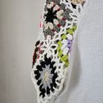 Emery Rose Top Blouse White Crochet Short Sleeves Colorful Cute Neutral Size M Photo 5