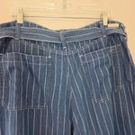Seven7  Striped Tie Belt Waist Wide Leg Jeans Photo 7