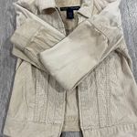 Abercrombie & Fitch Corduroy Jacket Womens XS Tan Trucker Western Y2K Full Zip 07 Photo 4