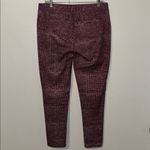 Love Fire Burgundy Pants w Micro Tweed Print Women’s Juniors 11 Stretch Red Size undefined Photo 4