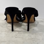 EXPRESS  Black Suede Knotted Heeled Mules Heels Slip On Dress Shoes Size‎ 9.5 $78 Photo 1