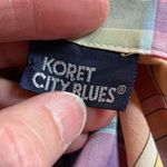 Vintage 80s colorful plaid top Size M Photo 2