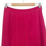 Reiss NWT Cleona Box Pleat Midi Skirt Magenta Red Pleated Women’s Size 6 NEW Photo 4