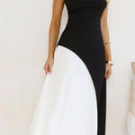 Hello Molly Black and White Maxi Dress Photo 0