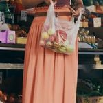 Anthropologie Smocked Sheer Flowy Maxi Skirt, Size XS Photo 5