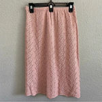 Vintage Knit Vivanti‎ crochet cotton skirt Size Small Pink Photo 1