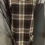 🌸NYCC BROWN PLAID OVERALL JUMPER DRESS SIZE MEDIUM🌸 Photo 0