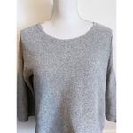 Loft • Grey Crewneck Marled Sweater Photo 2