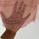 The Limited  VINTAGE Blush Pink Lace V-Neck Cap Sleeve Blouse Y2K‎ Fairy Size L Photo 4