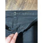 7 For All Mankind  Jeans size 28 The Skinny Black Skinny Jeans Photo 1