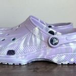 Crocs Classic Purple White Marbled Unisex Clog Size 6 or 8 #B1884 Photo 2