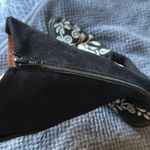 Agave Sky Black Leather Pointed Toe Embroidered Western Boots Size 5 Cowboy Heel Photo 9