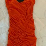 White Fox Said And Done mini dress orange small NWT Photo 3