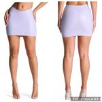 Naked Wardrobe  Faux Leather Croc Mini Skirt Lavender Purple 1X‎ Photo 1