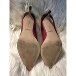 Coach Women's Deep Red Leather Heels Photo 1