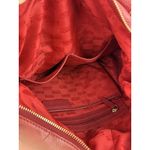Michael Kors * Red Leather Shoulder Bag Purse Pebbled Leather Quiet Luxury Photo 12