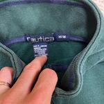 Nautica Green Zip Up Sweater with Ribbed Details Photo 3