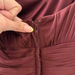 David's Bridal David’s Bridal Burgundy Bridesmaid Formal Dress Photo 5