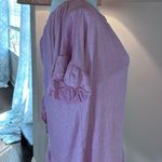 Fantastic Fawn  NWOT ruffled open back oversized blouse Photo 2