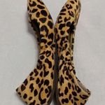 Audrey Brooke  "Lydia" Leopard Print Calf Hair Ballet Flats Photo 8