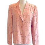 Alice + Olivia Pink Floral Lightweight Summer/Spring Blazer Jacket Boho Cottagecore Style Photo 3