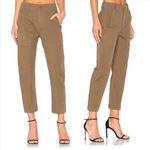 Vince  Military Pant Olive Green Tan Carpenter Utility Size 6 Photo 1