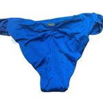 Beach Bunny Ella Sweetheart Symi Blue Swim Bikini Bottom Size Large Ruching Photo 1