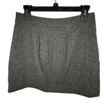 Madewell  Wool Blend Skirt Size 4 Gray Office Work Workwear Mini Zipper Short Photo 1