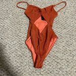 Beach Riot NWT  Free People Aviva One-Piece Swimsuit Simmer Cutout- Size Small Photo 7