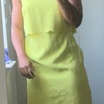 Loft Ann Taylor  Neon Yellow Dress Photo 0