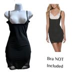 Red Hot by Spanx Black Open Bust Adjustable Straps Shapewear Full Slip Medium Photo 2