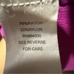 Takeout Magenta Cowl Neck Short Sleeve Top Pink Size XL Photo 3