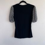 Gracia  Women’s Short Sleeve Blouse Black Medium Photo 5