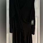 Vince Camuto November Rich Black 2x Long Sleeve Dress $129 Photo 8