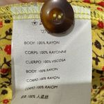 Faithfull the Brand  x Anthro Raquel Yellow Floral Button Front‎ Midi Dress 2 Photo 9