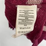 Free People  Sweater Striped Maroon Tan Oversized Womens Size XS Photo 5