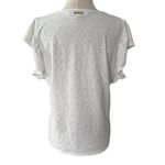 Michael Kors White Eyelet Shirt Women Top Size Large | 4-27 Photo 1