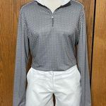 Nivo Gray Active 3/4 Zip Long Sleeve Pullover Size L Size L Photo 0