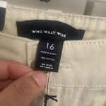 Who What Wear  tapered, new cream pants size 16 Photo 4
