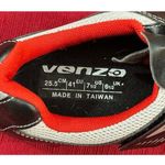 Venzo Black White and Red Clip In Cycling Shoes Peloton or Spin Bikes 7.5 women Photo 1
