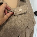 ZARA Oversized Shacket Light Brown Photo 6
