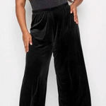 Zenana Plus Premium Wide Leg Velvet Elastic Waist Plus Size Pants 1X Photo 0